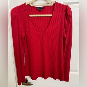 Ladies red INC top